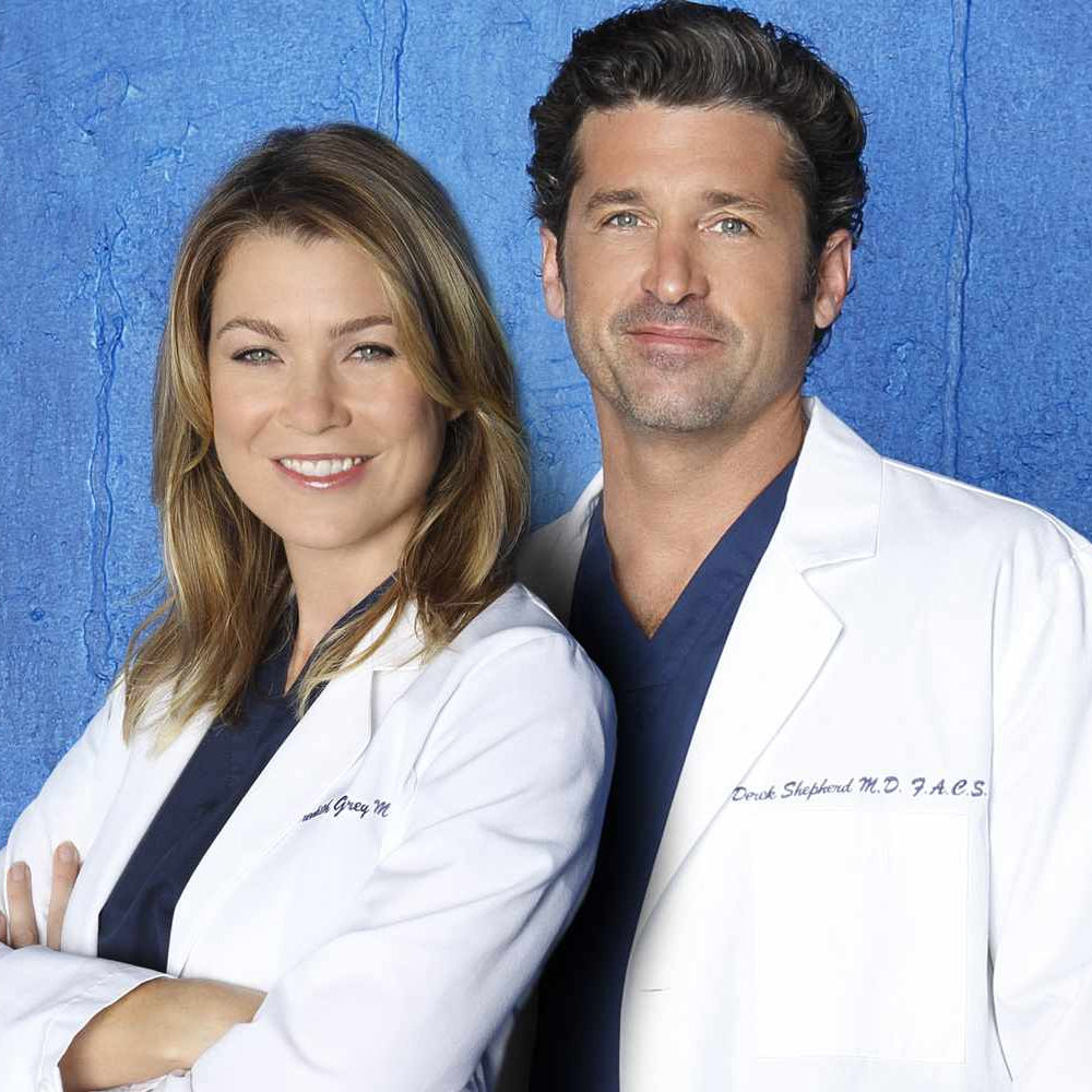 Meredith Grey et Derek Sheperd de Grey's Anatomy
