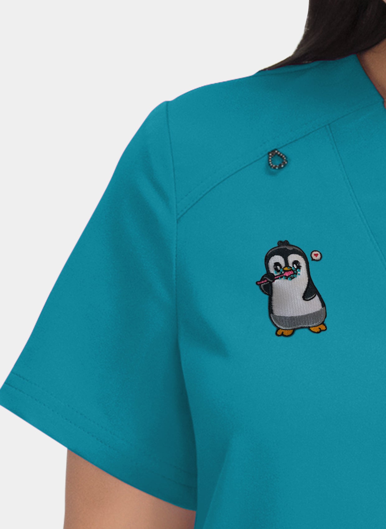 Agitation et passion broderie - Bleu Canard