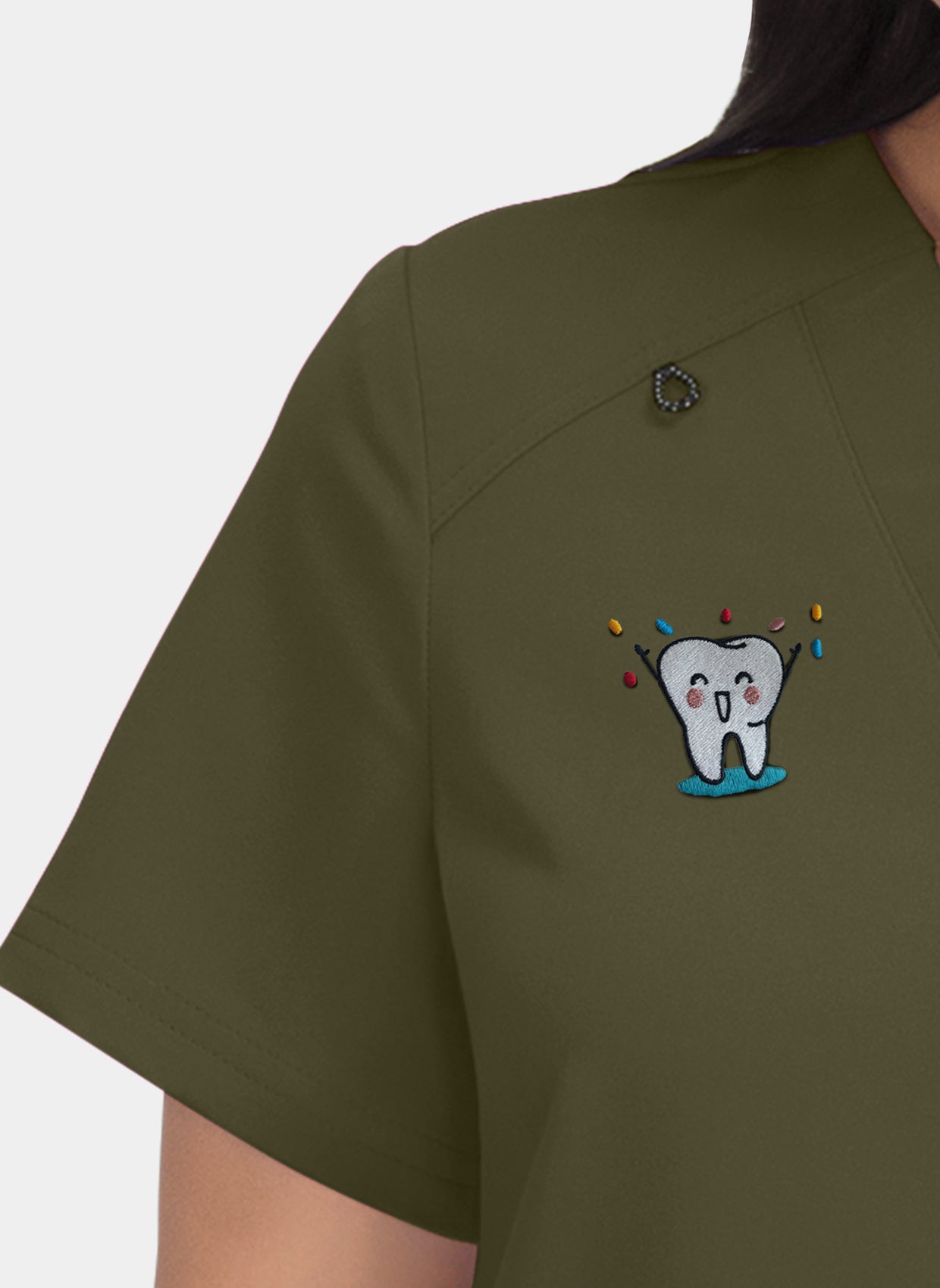 Agitation et passion broderie - Olive