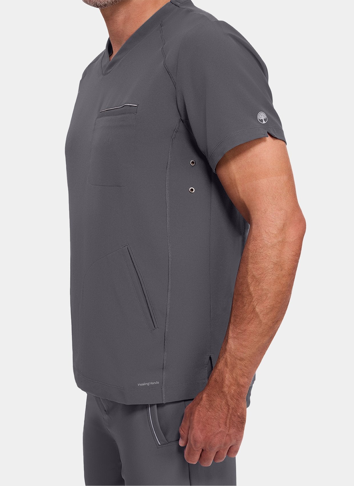 Details blouse pour hommes Steven Healing Hands – Anthracite