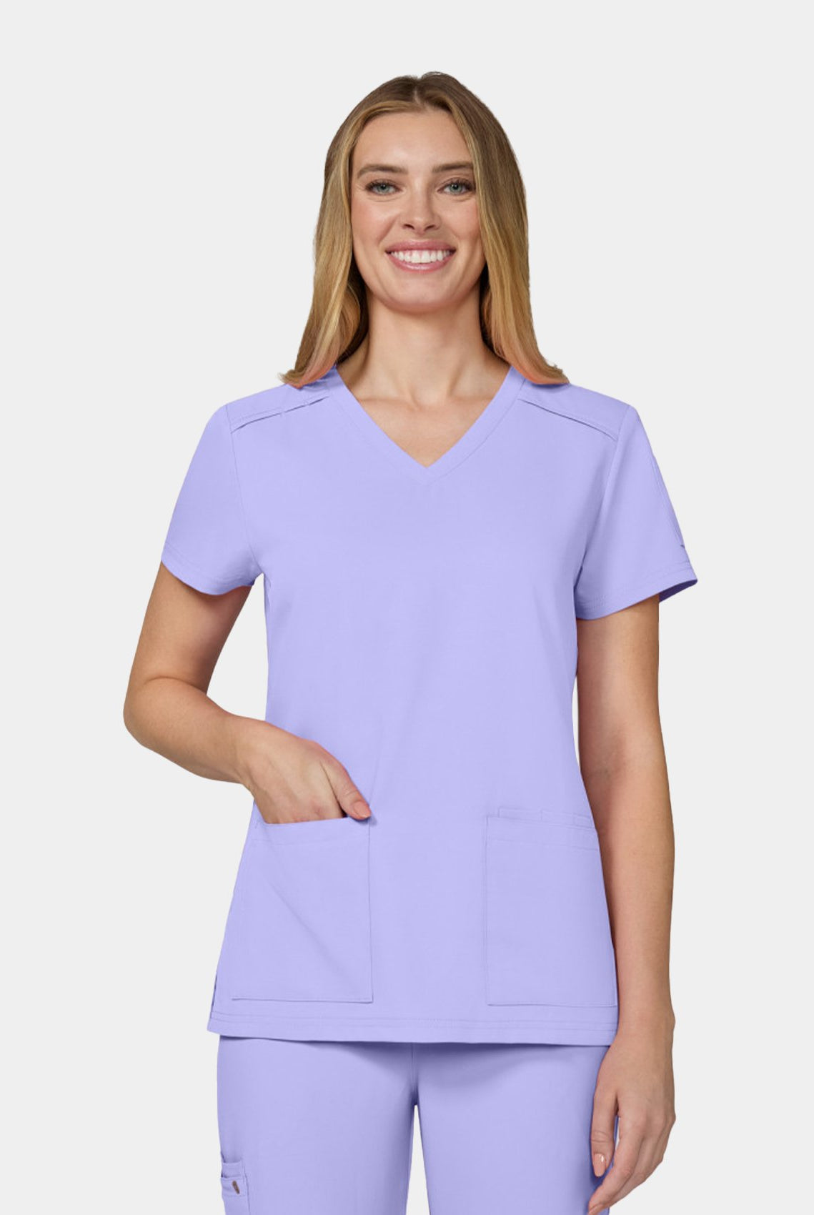 Blouse médicale koi cureology cardi femme face lavende
