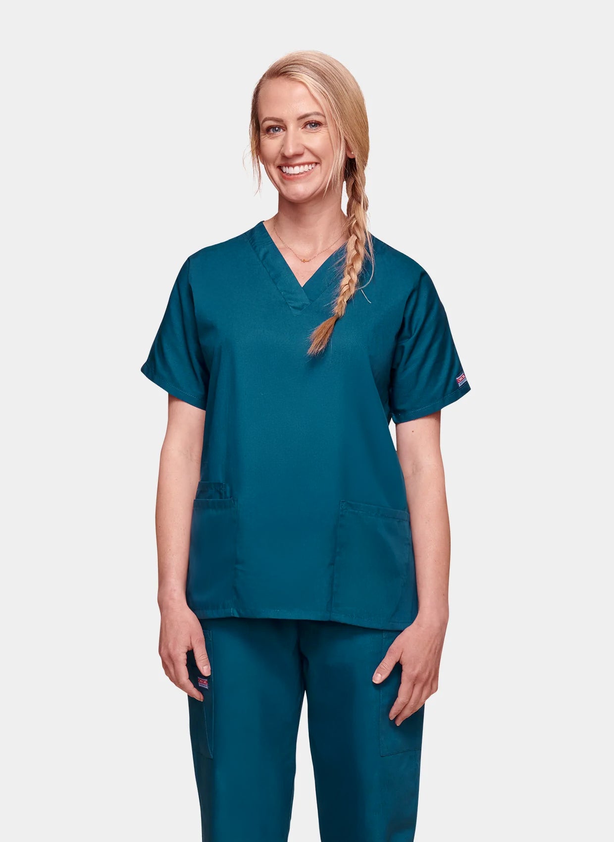 Blouse médicale unisexe Cherokee Originals Bleu Caraibes