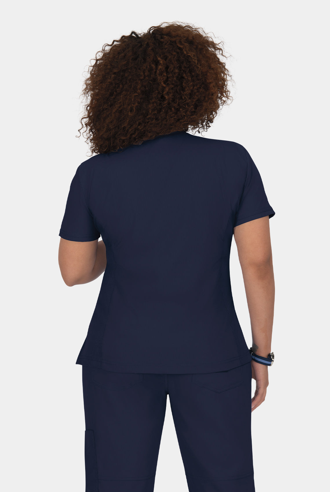 Blouse médicale femme Koi Lite Philosophie bleu marine dos