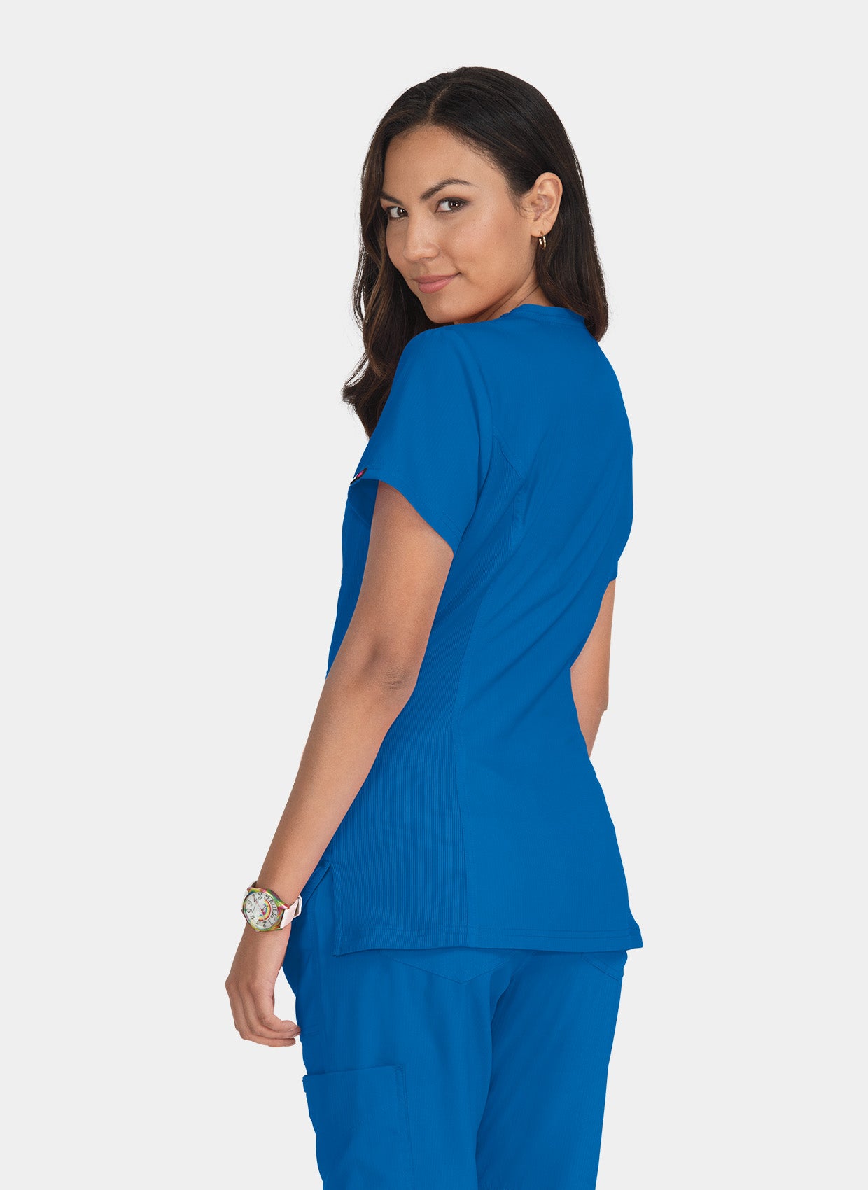Blouse médicale femme Koi Lite Sérénité-bleu-roi