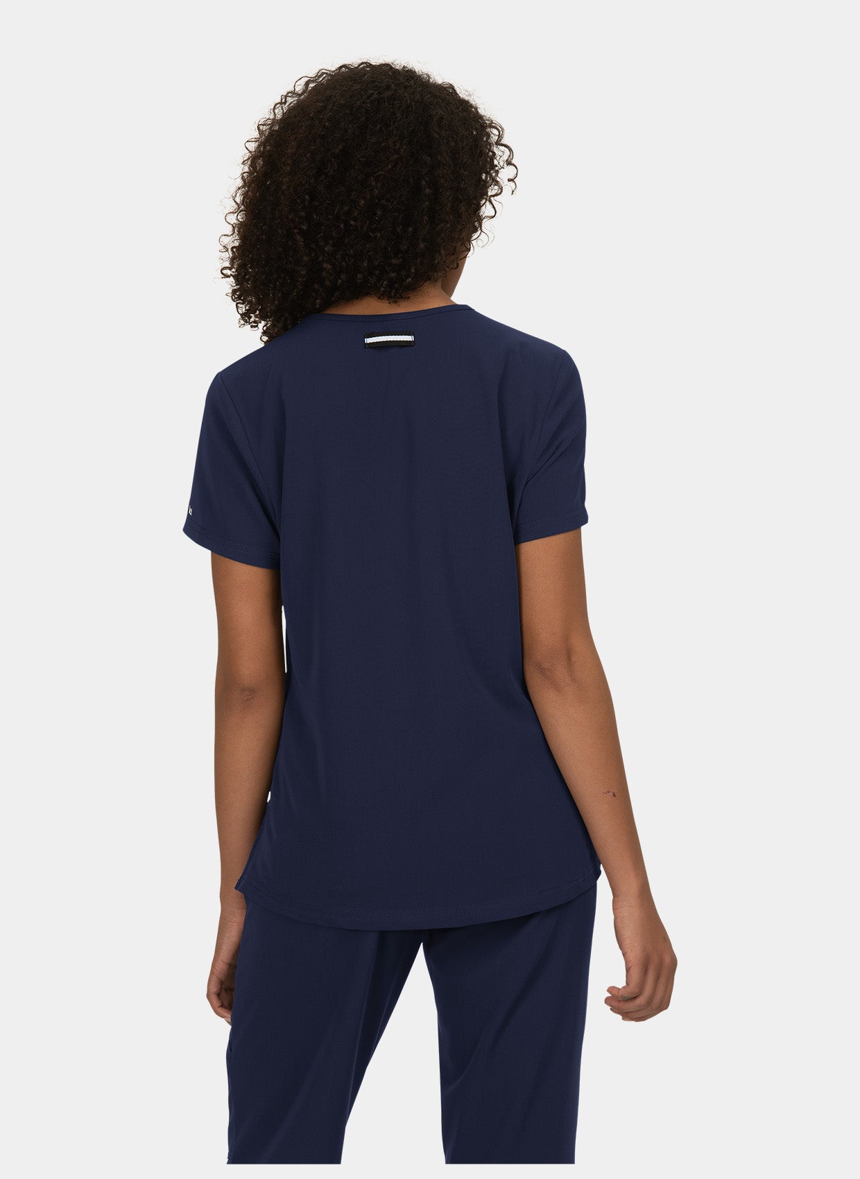 Blouse médicale femme Koi Next Gen Prête à travailler bleu marine dos