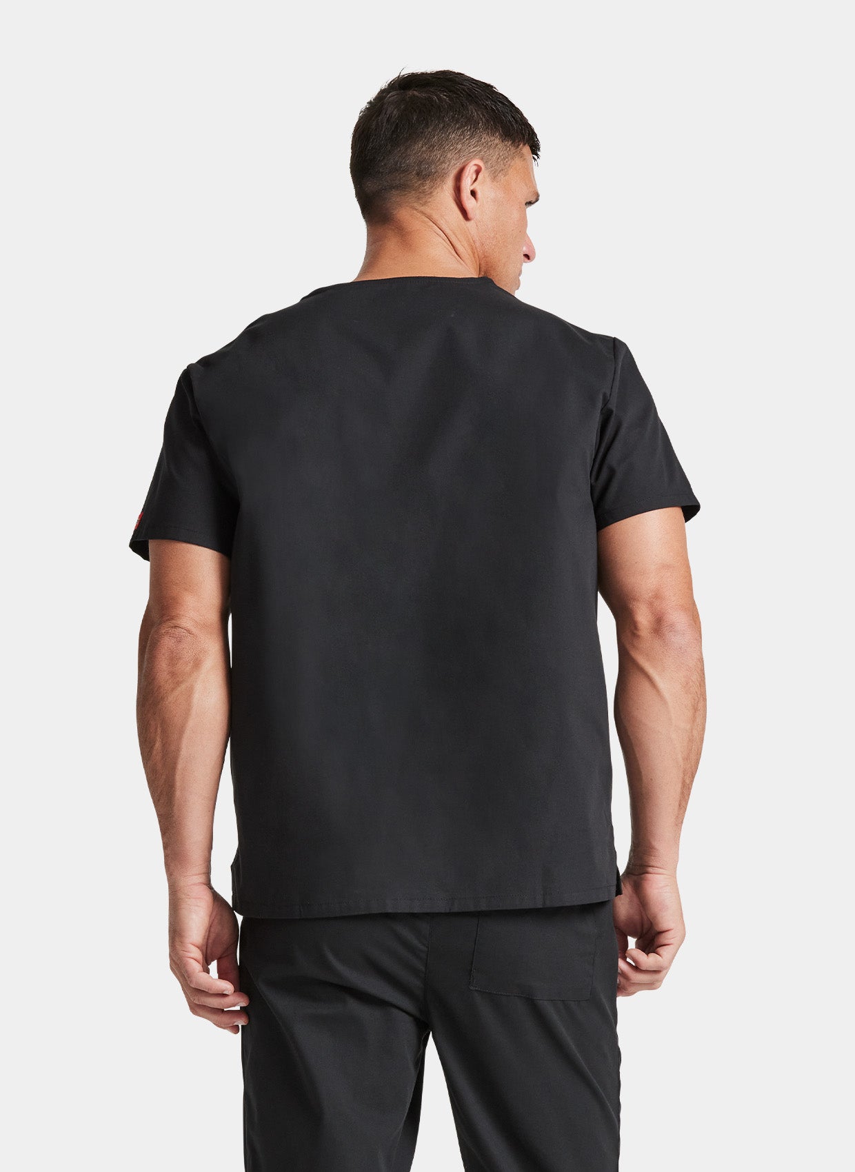 Blouse médicale unisexe Dickies EDS col en V noir dos