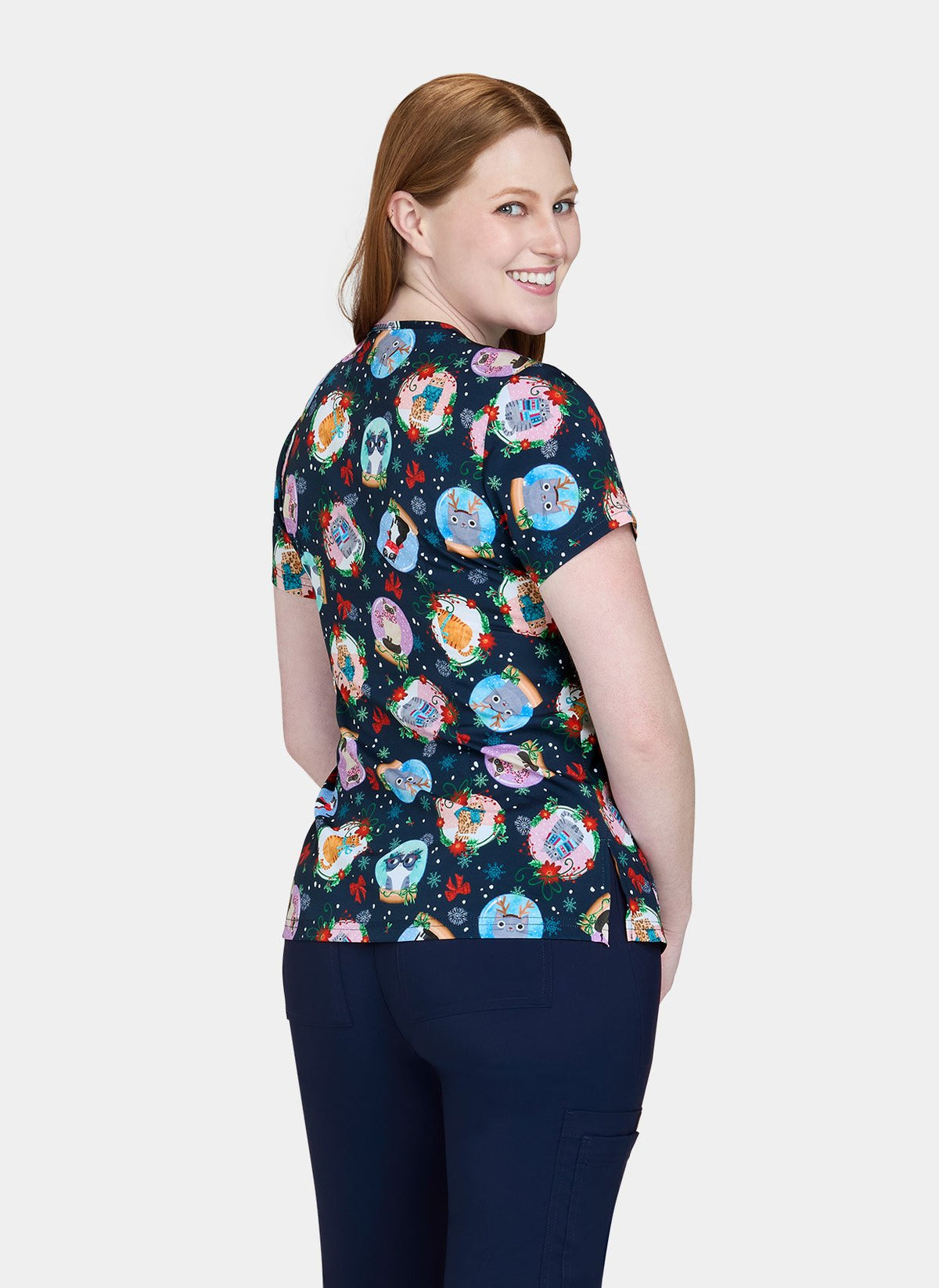 Blouse médicale Leslie – Chats de Noël