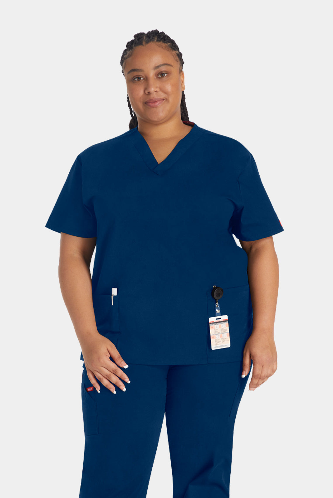 Blouse médicale femme Dickies EDS col en V bleu marine
