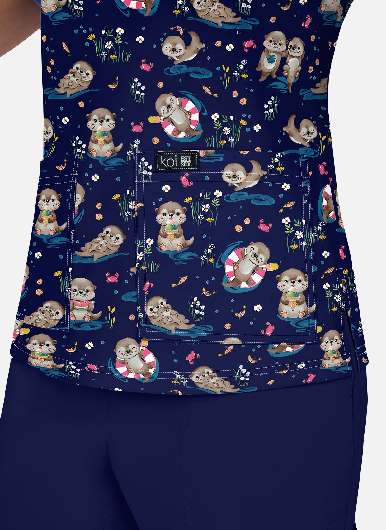 Blouse médicale Koi Basics Leslie - Loutres