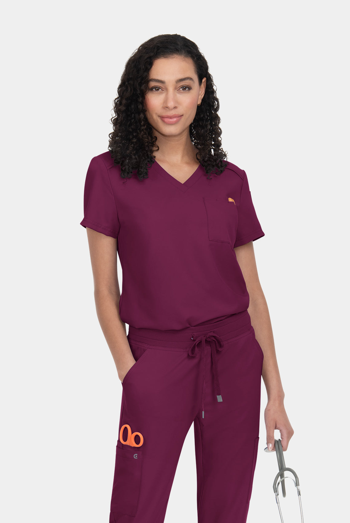 Blouse médicale femme Koi Cureology Aura - Bordeaux