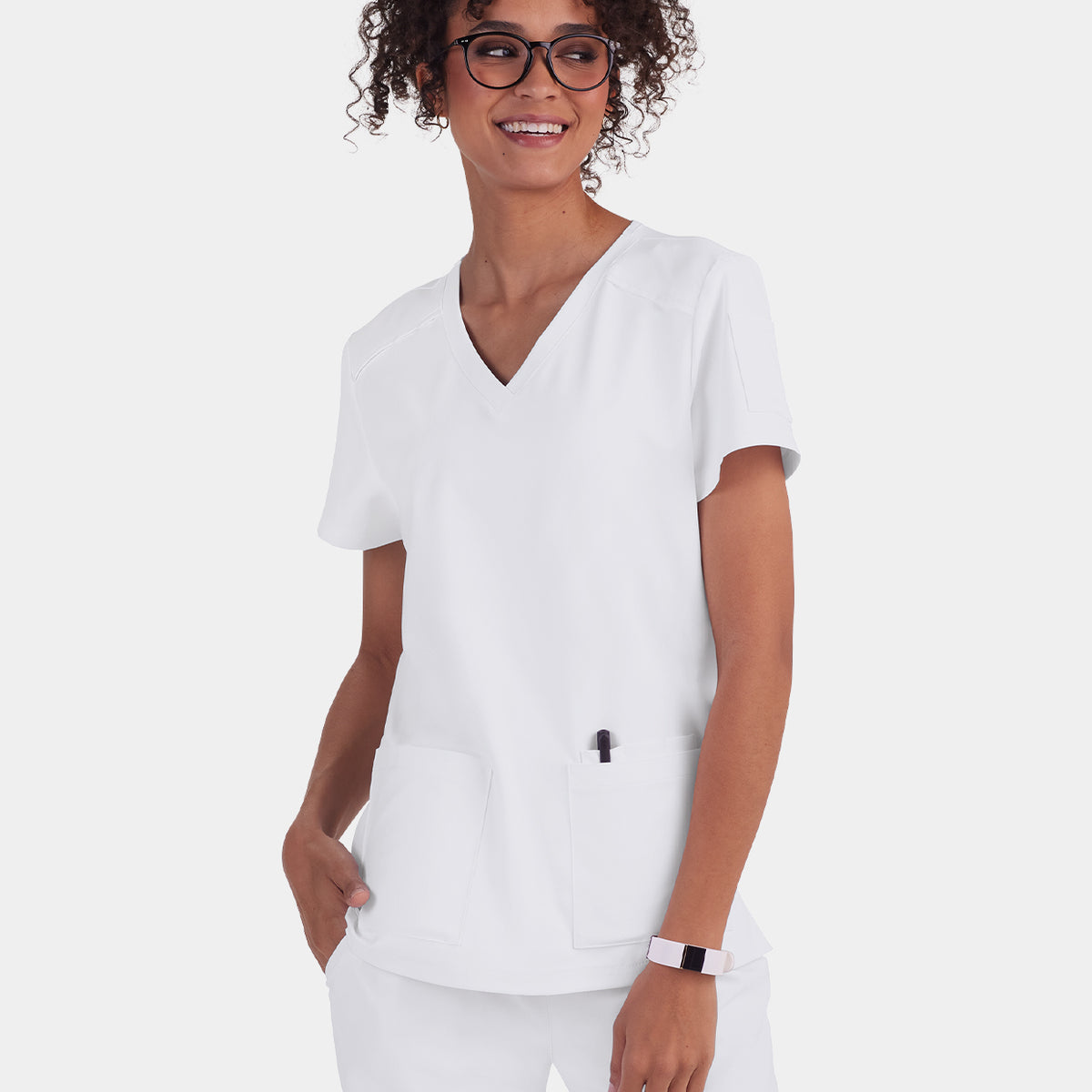 Blouse Médicale Taille 44/46 Violette Avec Liseré Lilas - Neuve Avec étiquettes