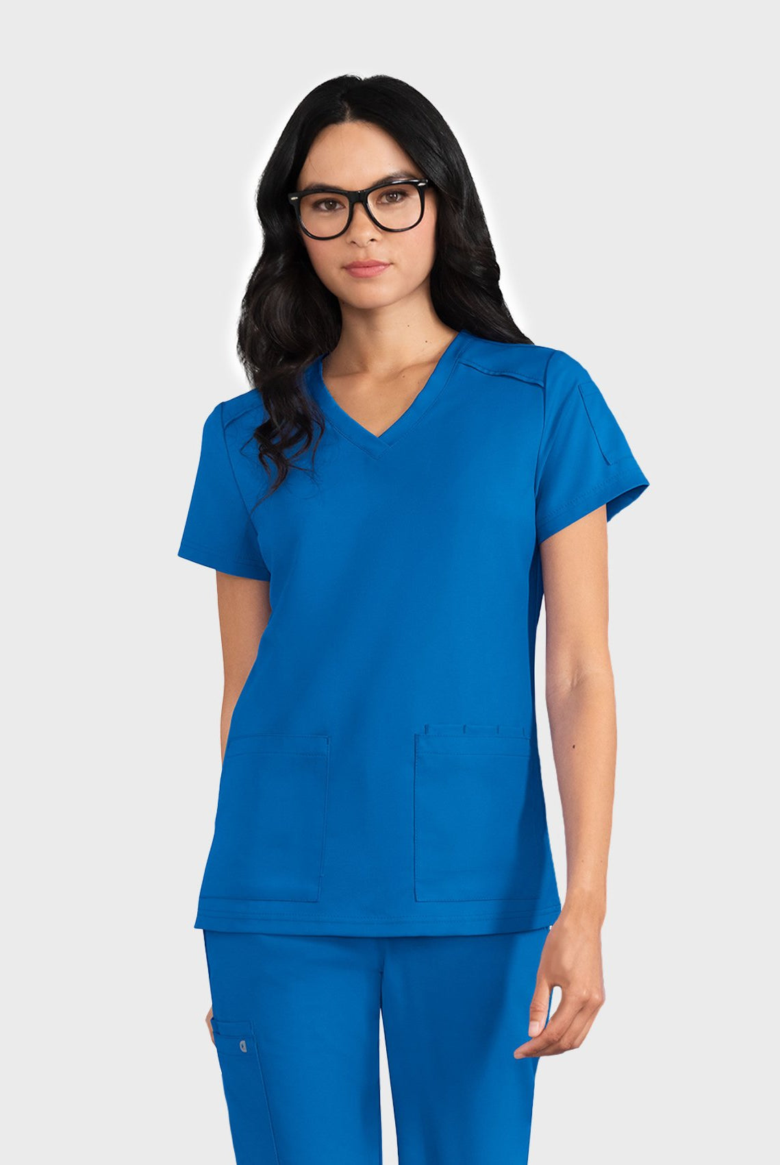 Blouse médicale femme Koi Cureology Cardi - Bleu roi - avant