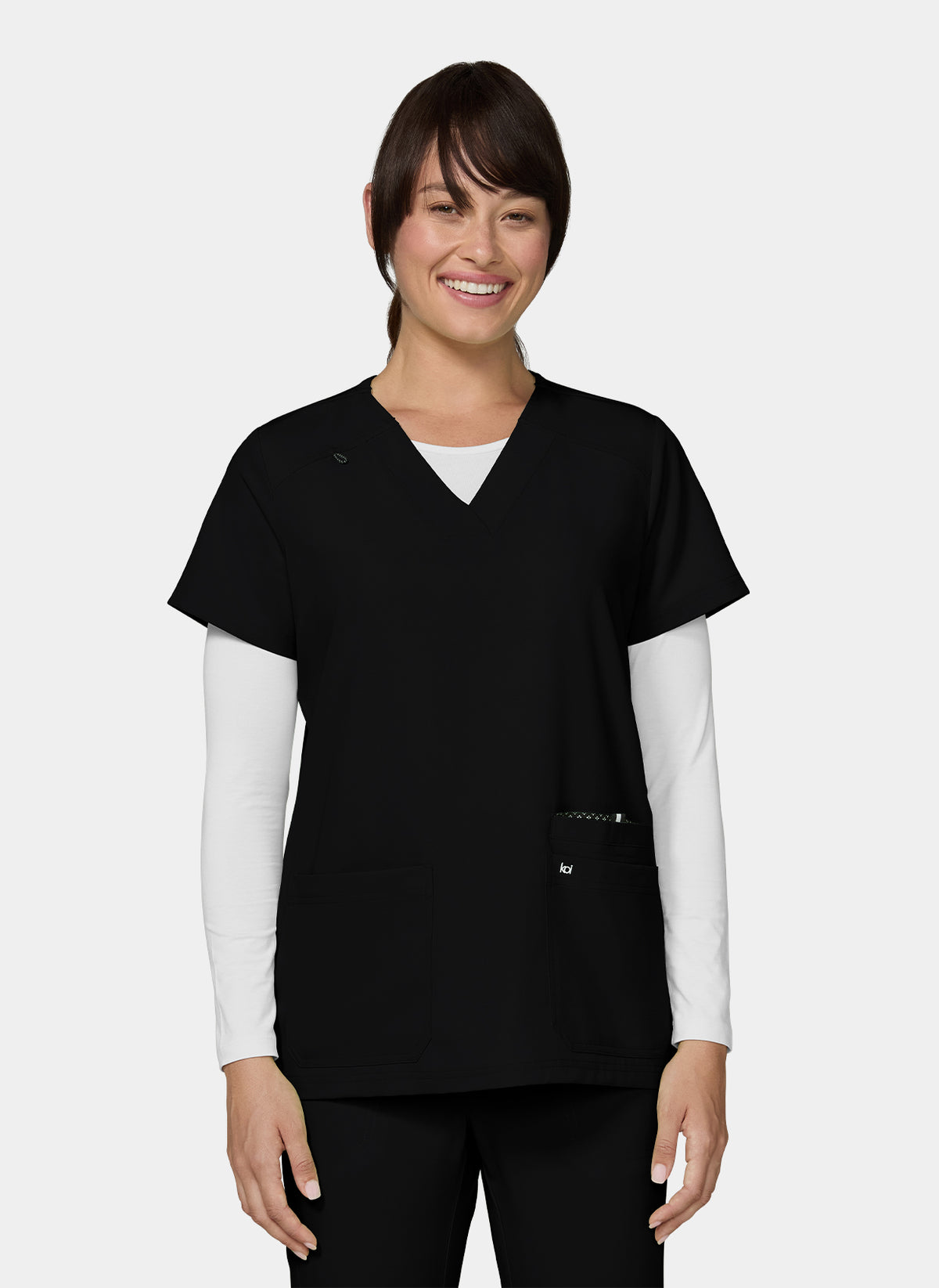 Blouse médicale femme Koi Next Gen Agitation et passion noir