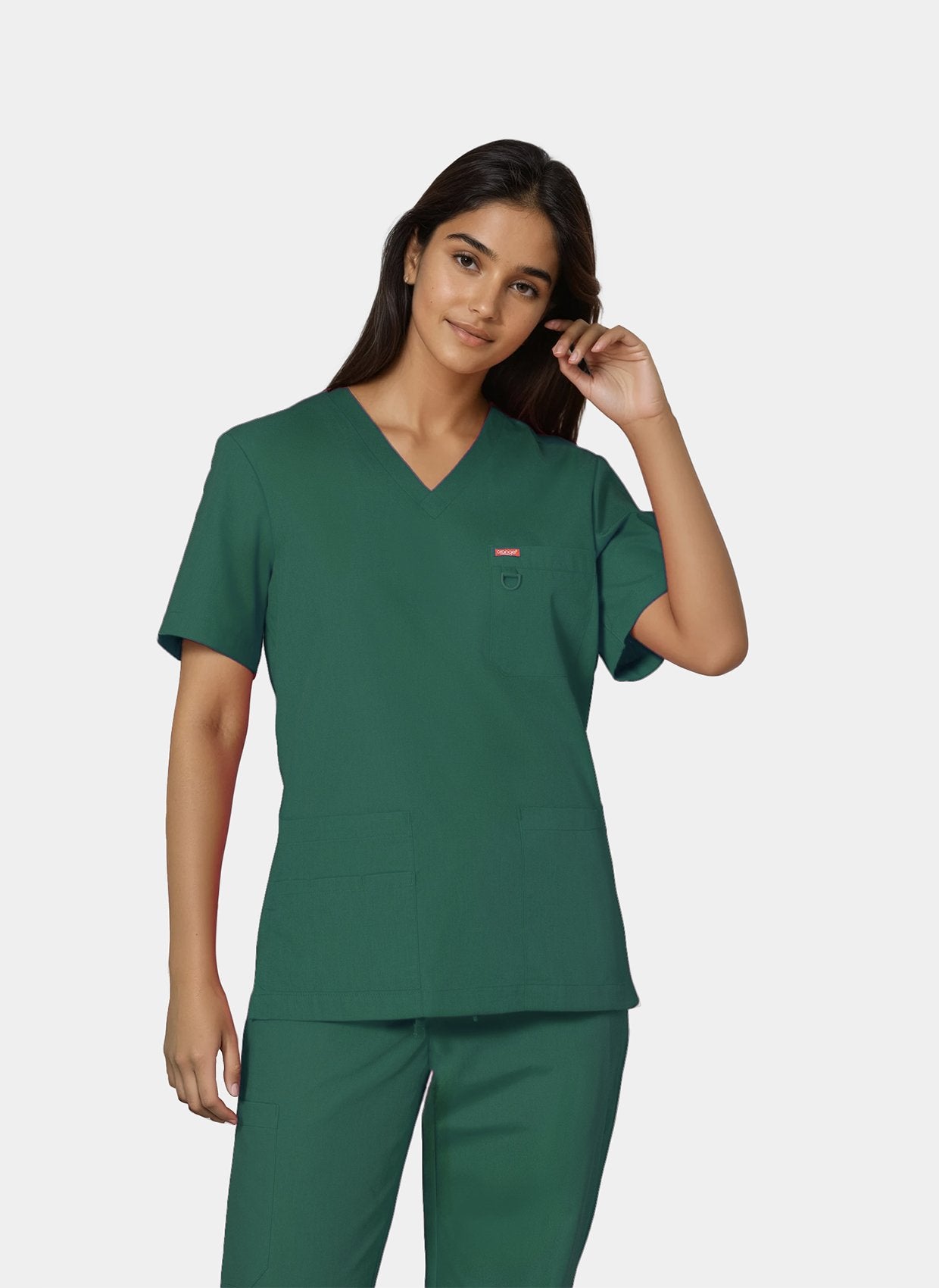Blouse médicale unisexe Balboa – Vert forêt