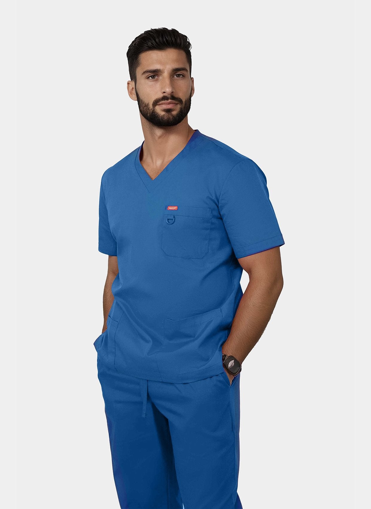 Blouse médicale unisexe Balboa - Bleu roi