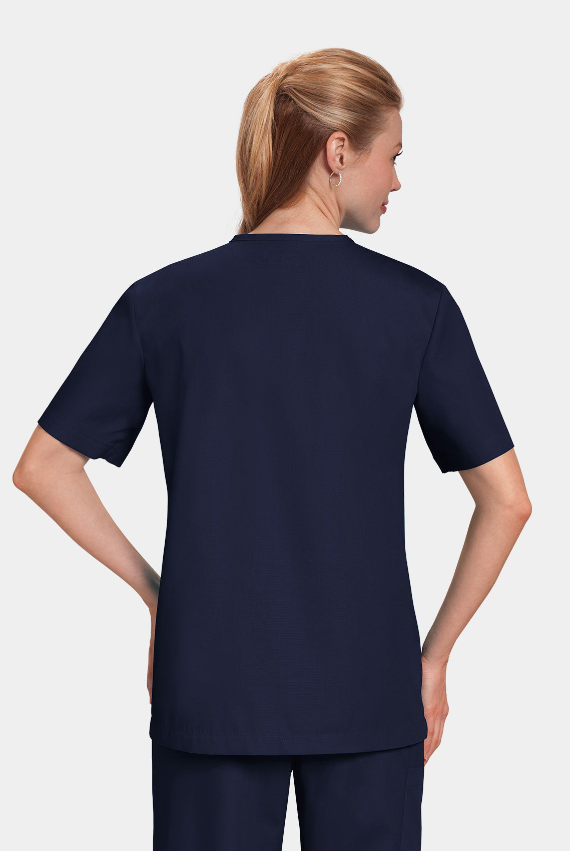 Blouse médicale unisexe Balboa Orange Standard - Bleu marine - dos