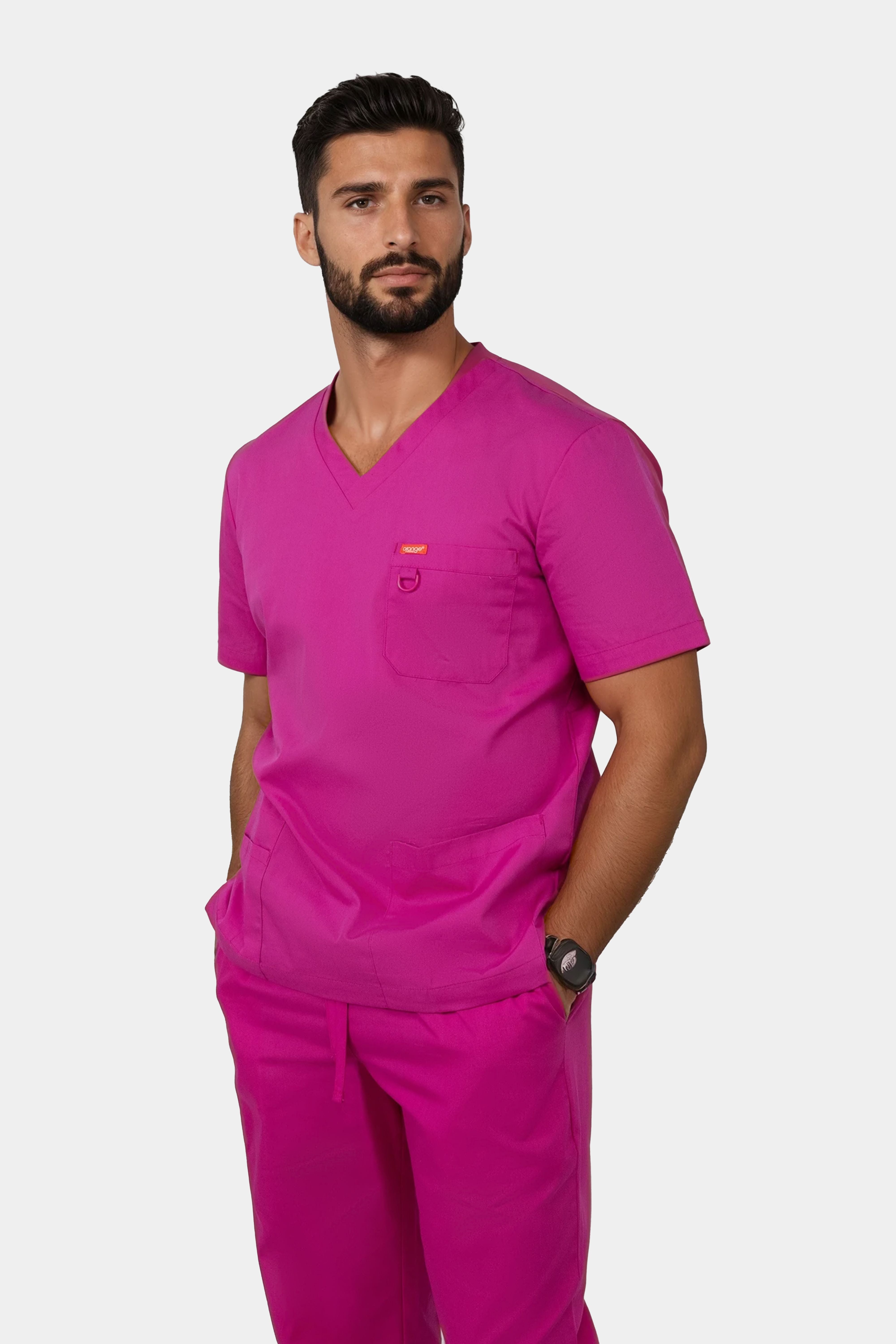 Blouse médicale unisexe Balboa Orange Standard - Fierce Fuchsia