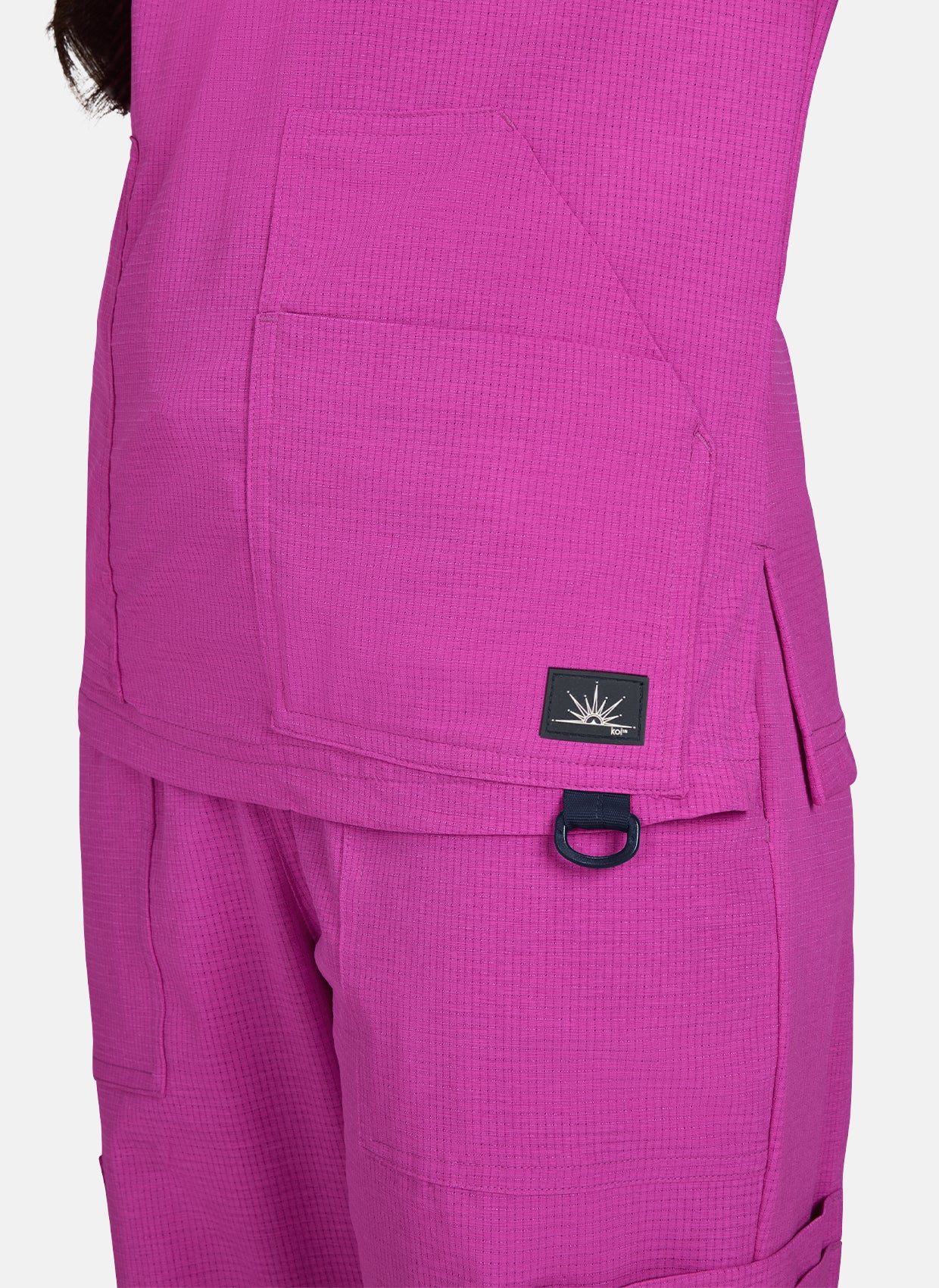 Koi solis sari rose hibiscus