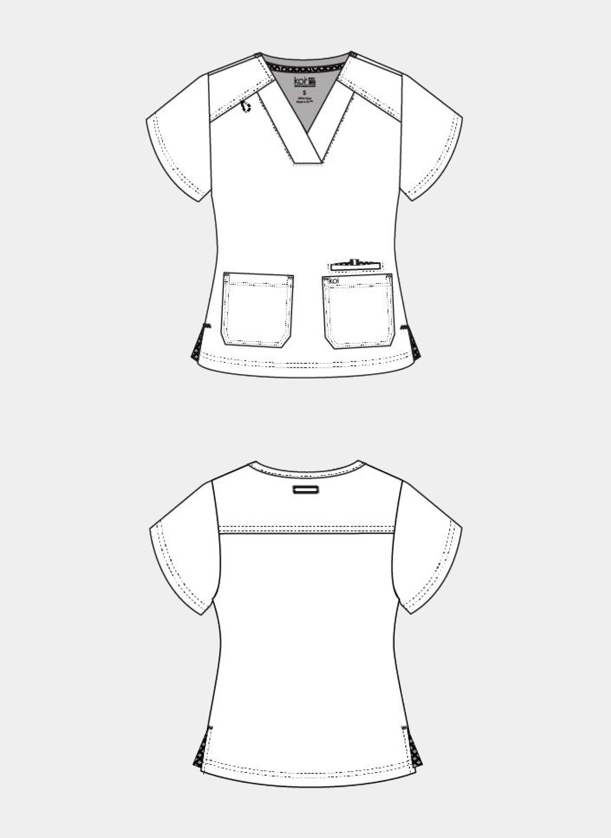 Maquette blouse médicale Agitation et passion