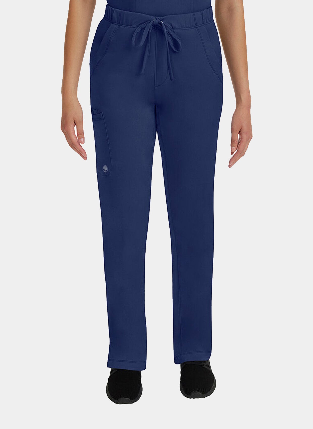 Femme portant un pantalon médical Healing Hands Rebecca bleu marine