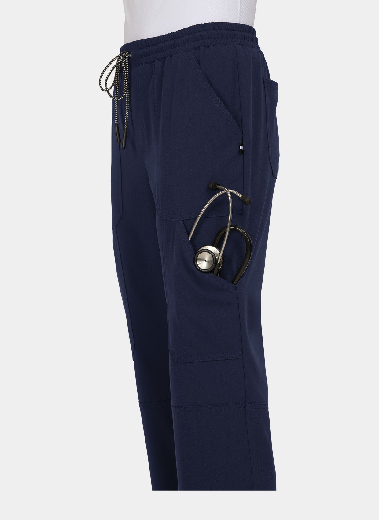 Pantalon médical femme Koi Next Gen Bonnes ondes bleu marine dos