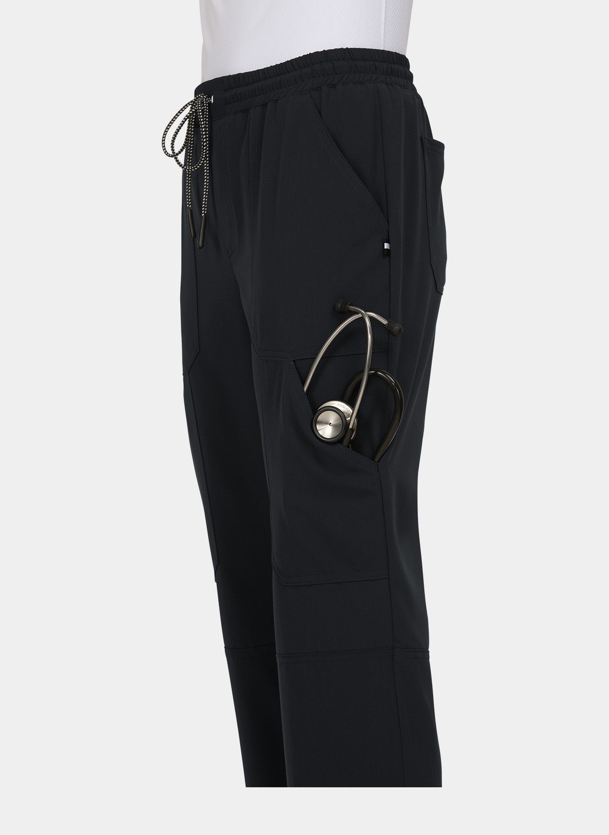 Pantalon médical femme Koi Next Gen Bonnes ondes noir dos