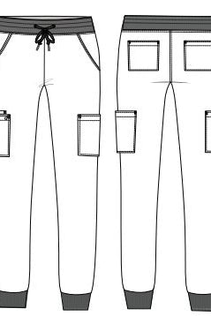 Pantalon medical Koi Cureology Pulse Joggers Sketch