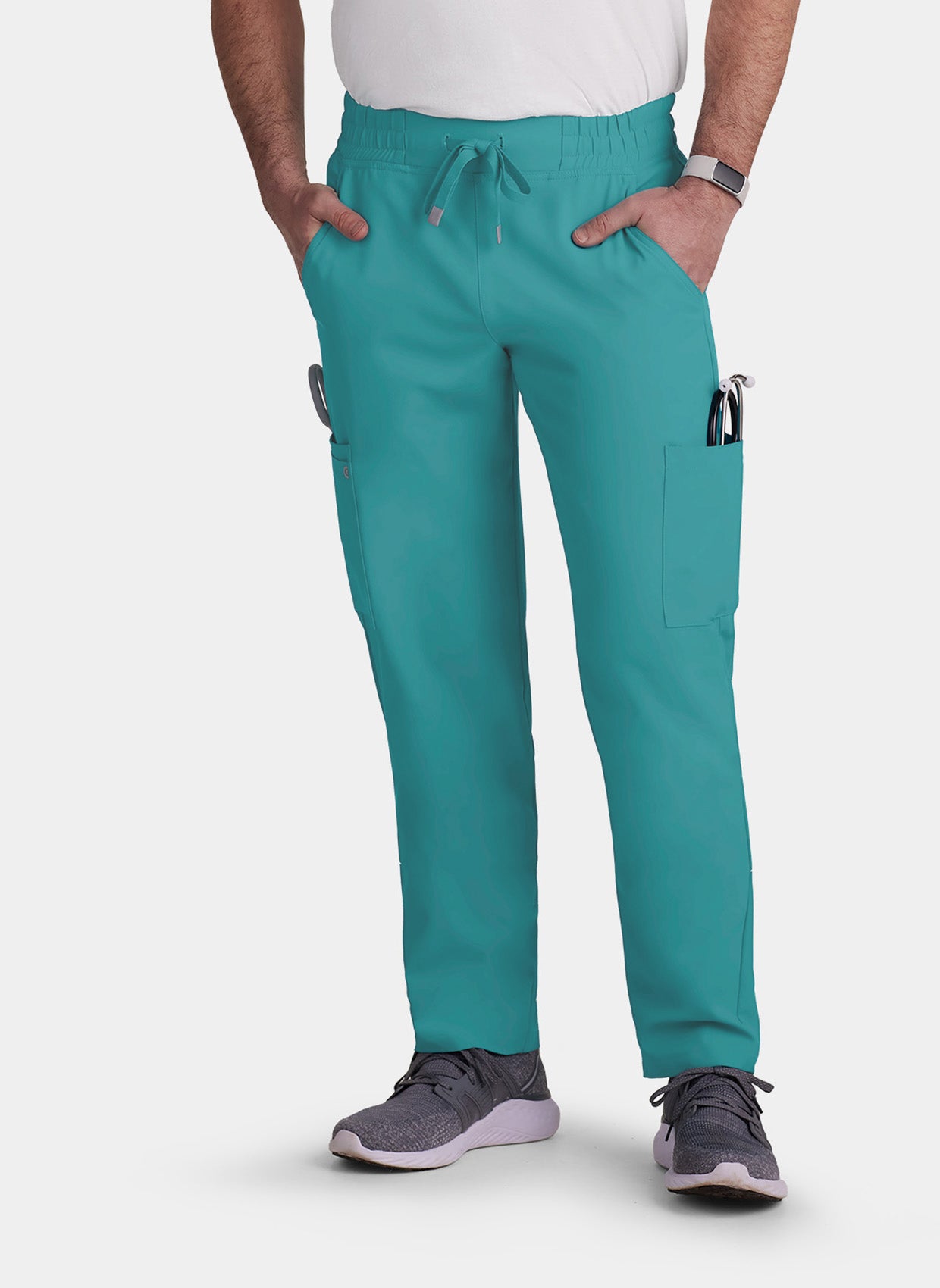 Pantalon médical Cargo homme Koi Cureology Neuro - Bleu canard