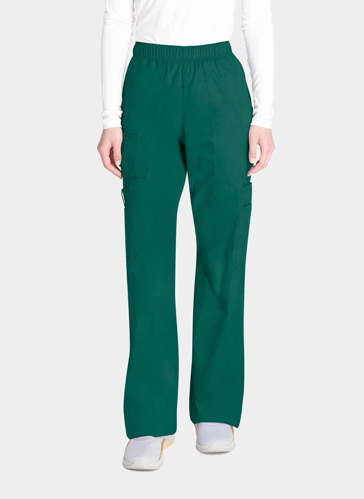 Pantalon médical Unisexe Cherokee Core Stretch taille mi-haute vert forêt