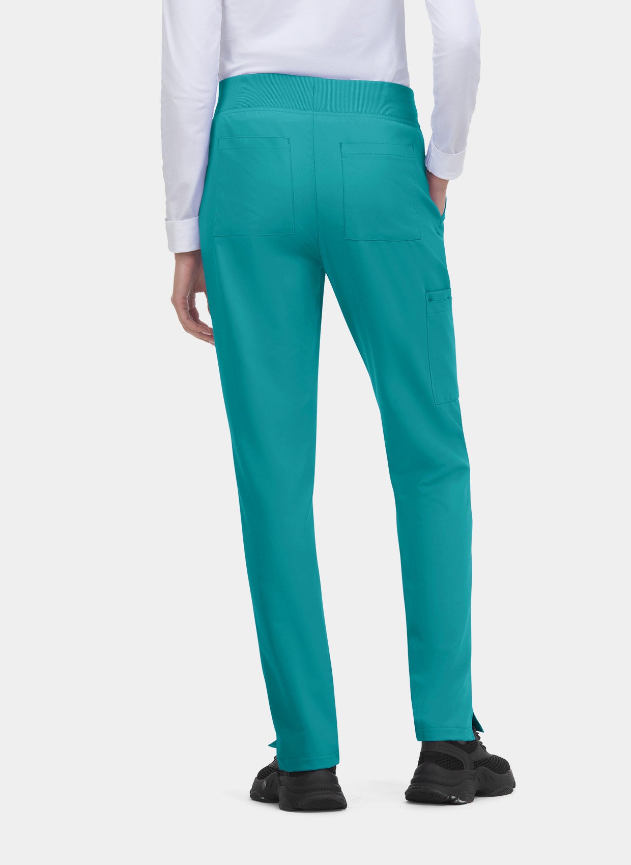Pantalon médical femme Koi Cureology Atria - Bleu canard - dos