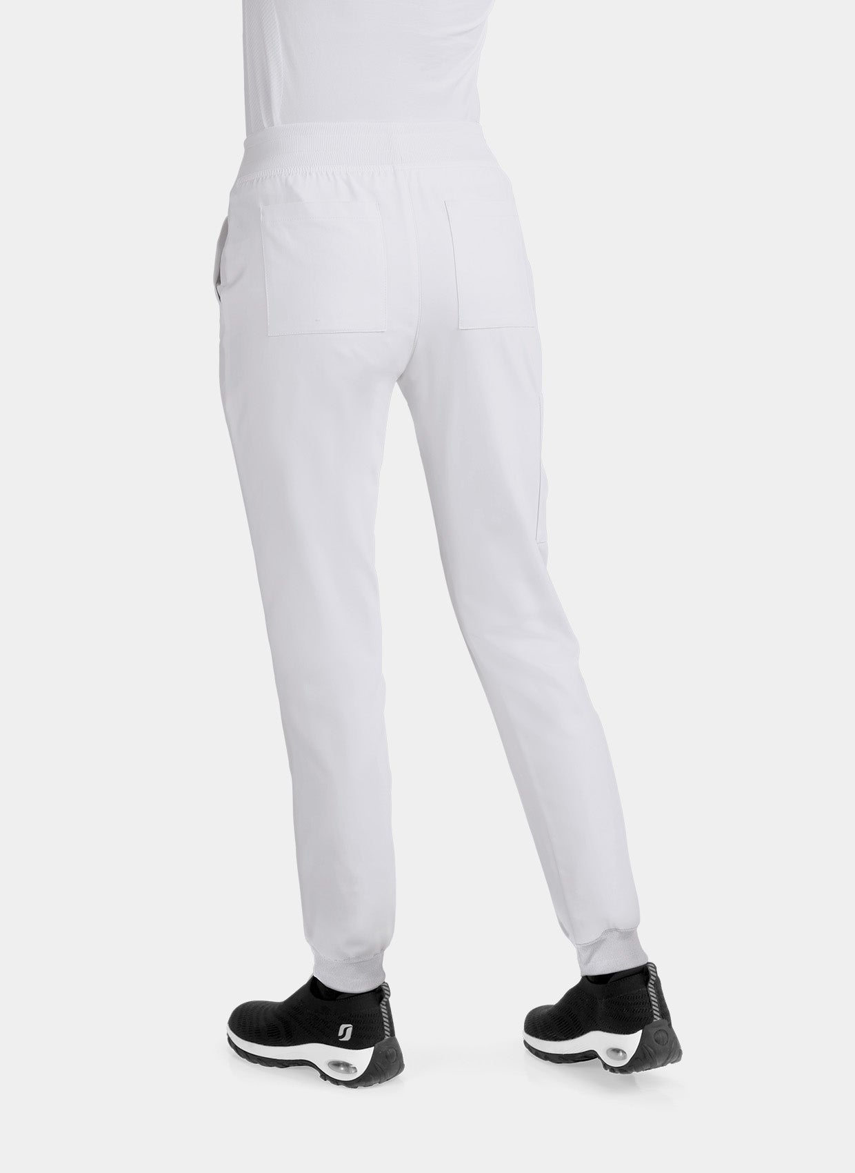 Pantalon médical femme Pulse Joggers - Blanc - dos