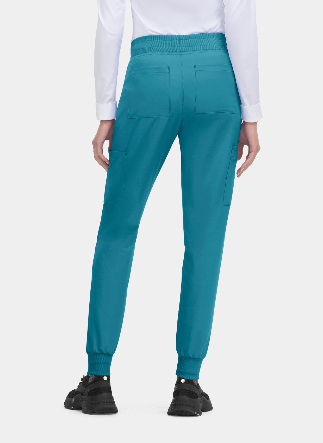 Pantalon médical femme Pulse Joggers - Bleu canard - dos