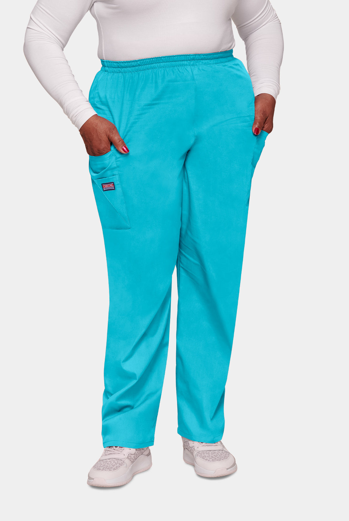 Pantalon médical unisexe Cherokee avec élastique Turquoise