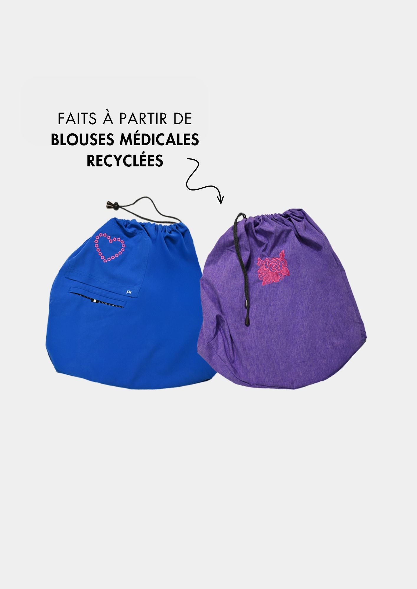 Sac de lavage recyclé pour blouse médicale