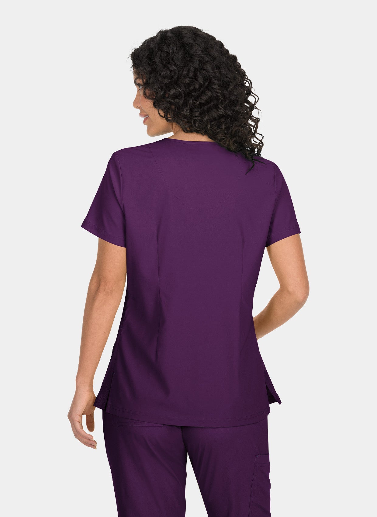 Blouse médicale femme Koi Basics Katie Dos - Aubergine