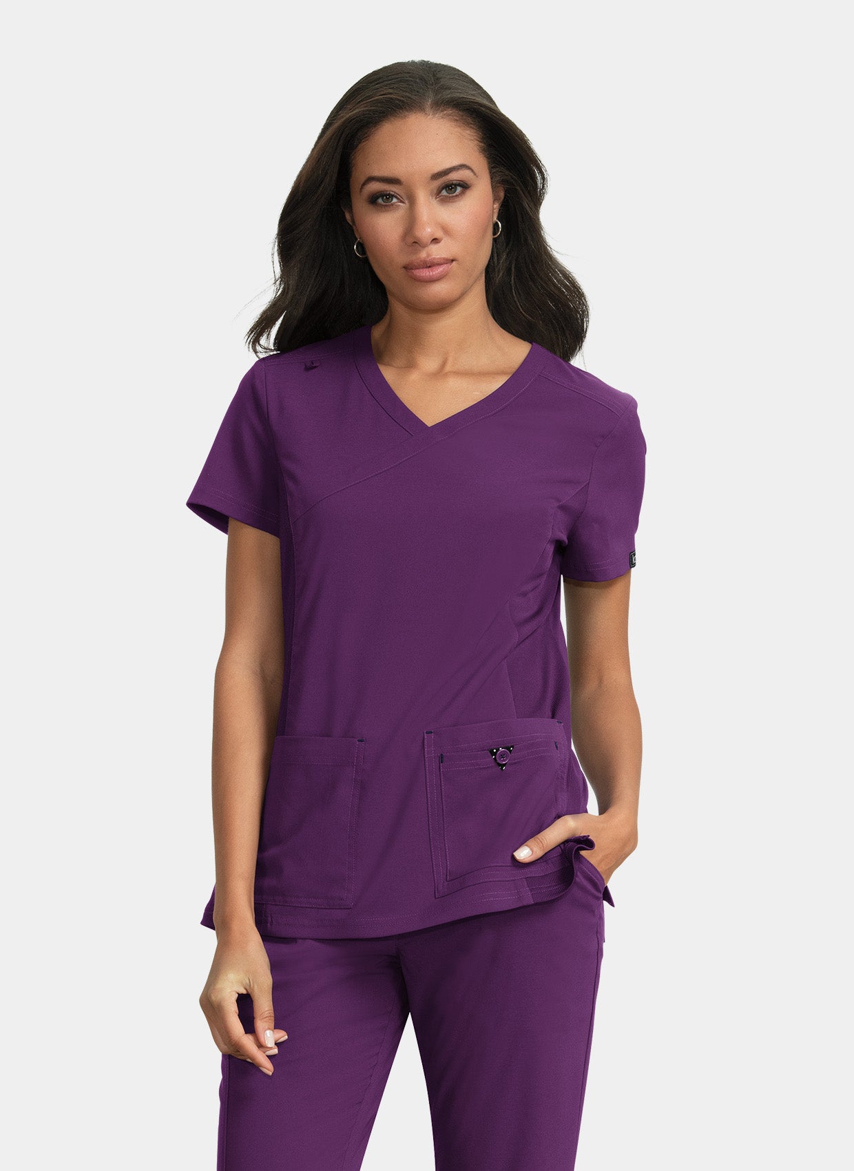 Blouse médicale femme Koi Basics Katie - Aubergine