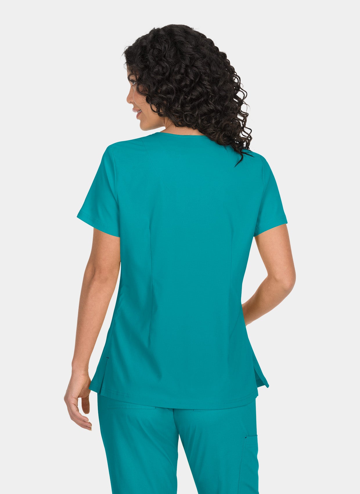 Blouse médicale femme Koi Basics Katie Dos - Bleu canard