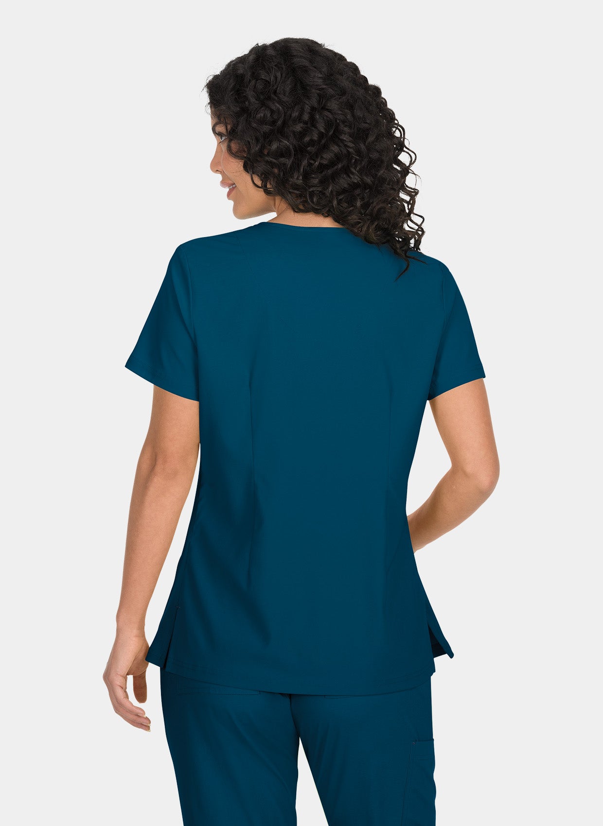 Blouse médicale femme Koi Basics Katie Dos - Bleu Caraïbes