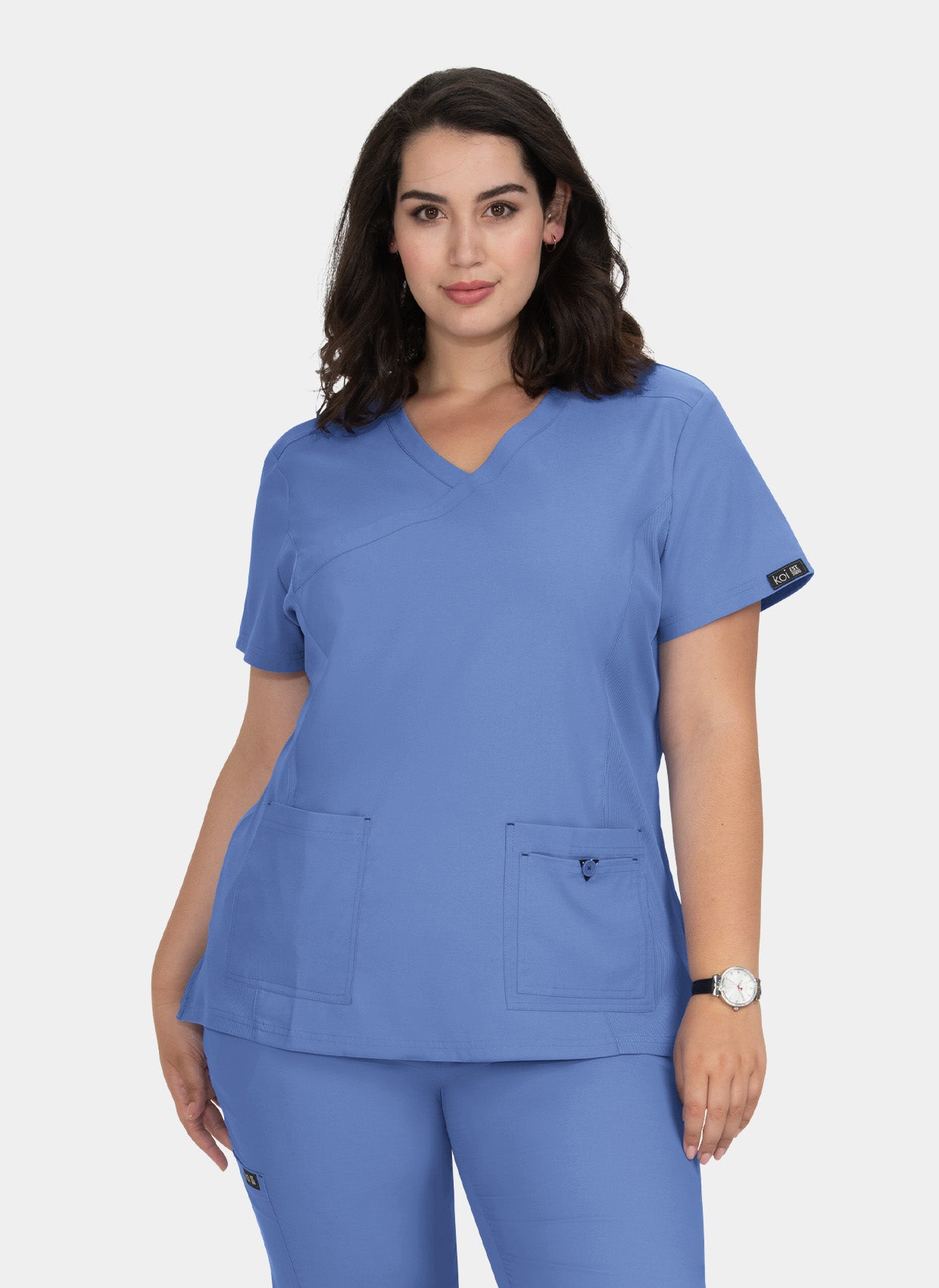 Blouse médicale femme Koi Basics Katie - Bleu ciel