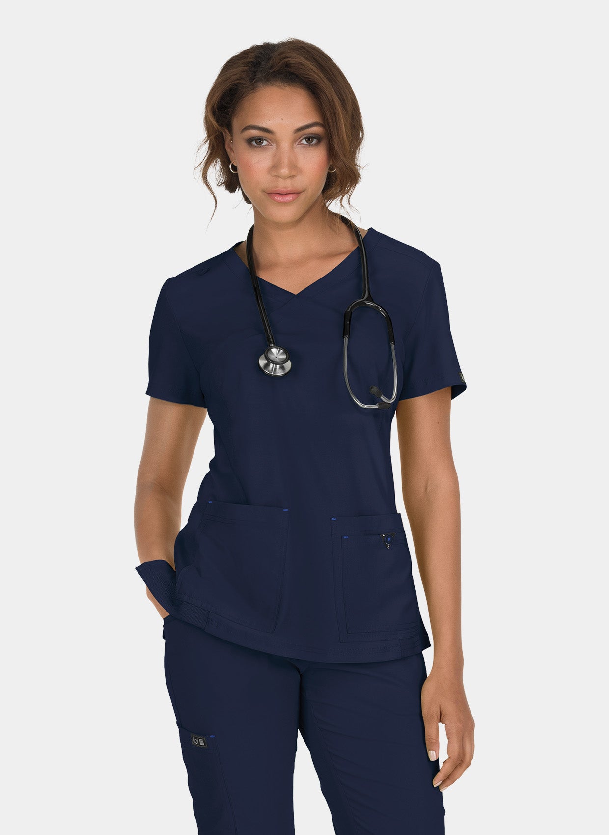 Blouse médicale femme Koi Basics Katie - Bleu marine