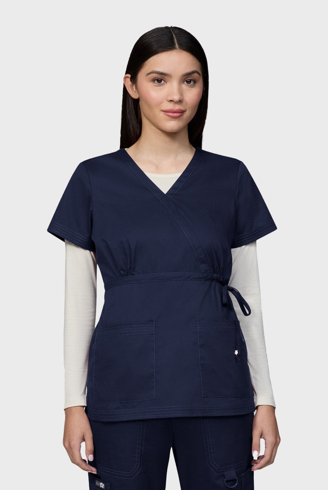 Blouse médicale femme Koi Classics Katelyn - Bleu marine, vue de face