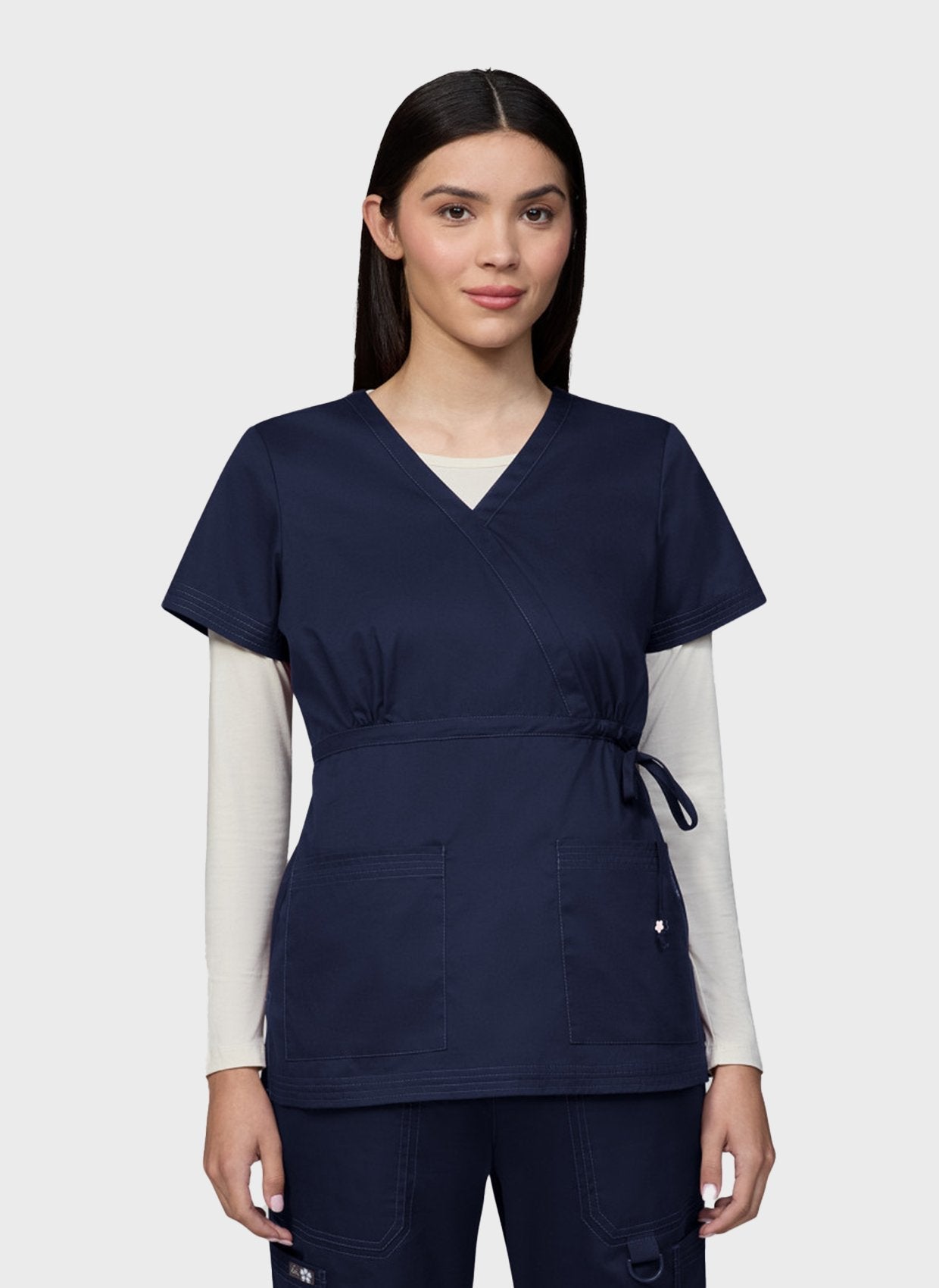 Blouse médicale femme Koi Classics Katelyn - Bleu marine, vue de face