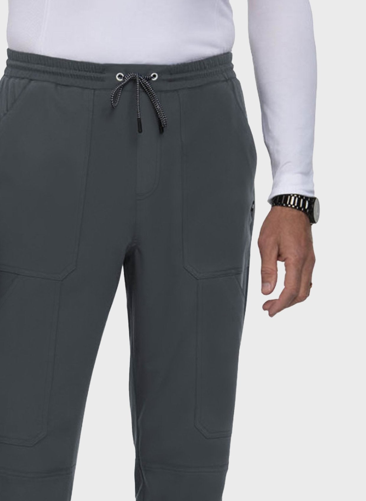 Pantalon médical homme Koi Next Gen De jour comme de nuit anthracite gros plan 2