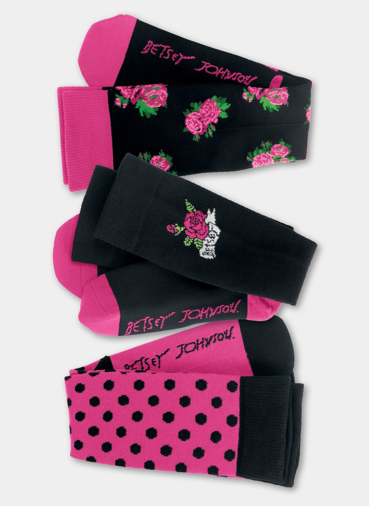 Chaussettes de compression avec motifs de fleurs