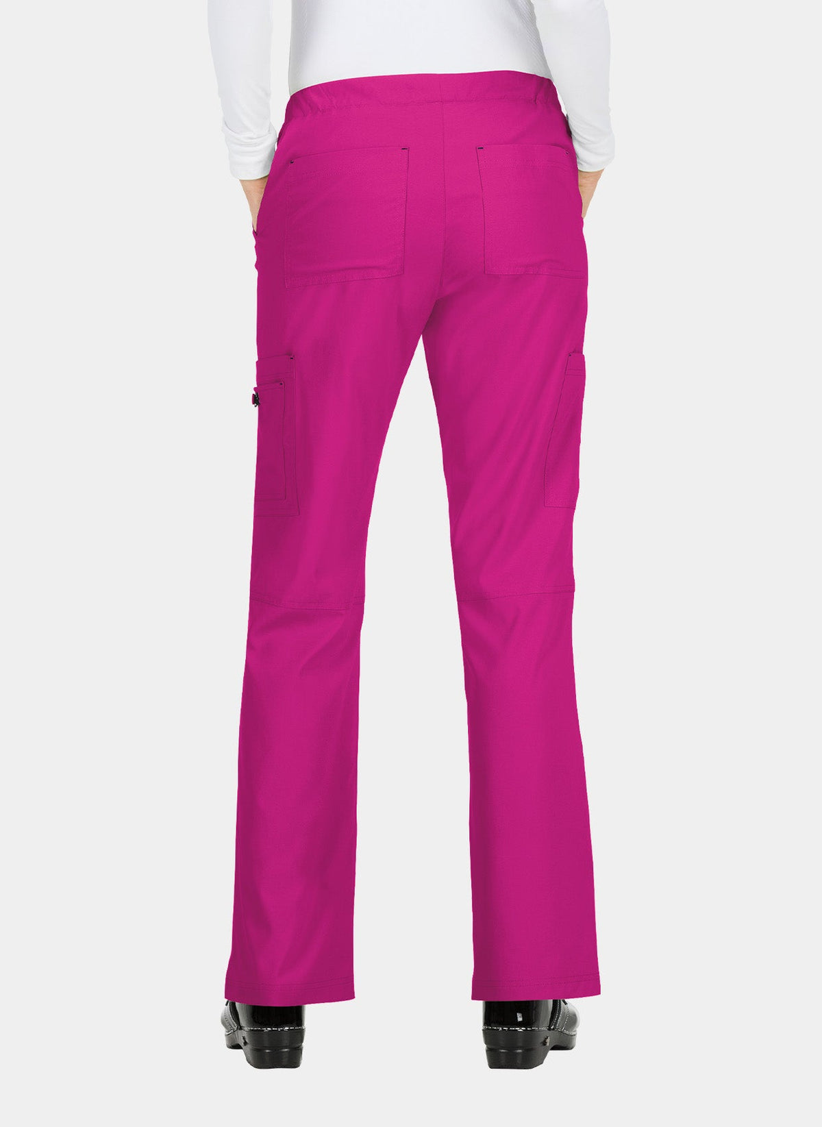 Pantalon médical femme Koi Basics Holly - Rose azalée, dos