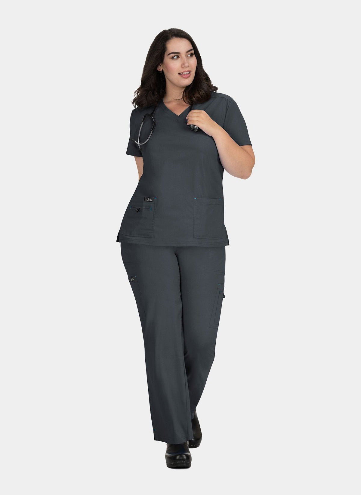 Ensemble médical femme Koi Basics Becca + Holly - Anthracite