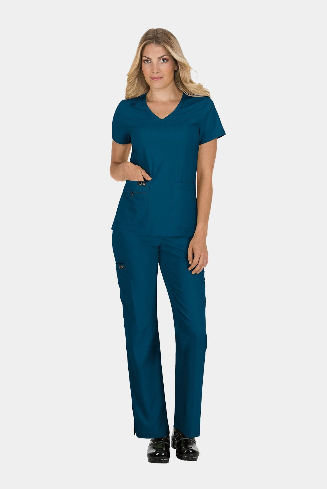 Ensemble médical femme Koi Basics Becca + Holly - Bleu Caraïbes