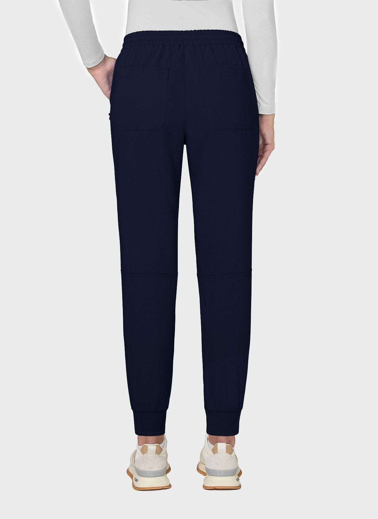 Pantalon médical femme Koi Next Gen Bonnes ondes bleu marine dos