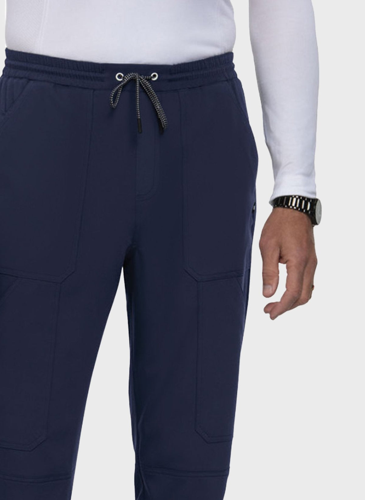 Pantalon médical homme Koi Next Gen De jour comme de nuit bleu marine gros plan 2