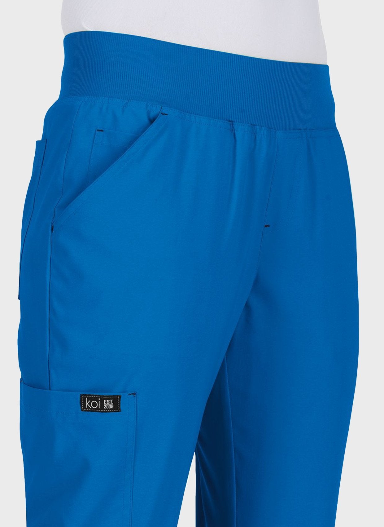 Pantalon médical femme Koi Basics Laurie Poche - Bleu roi